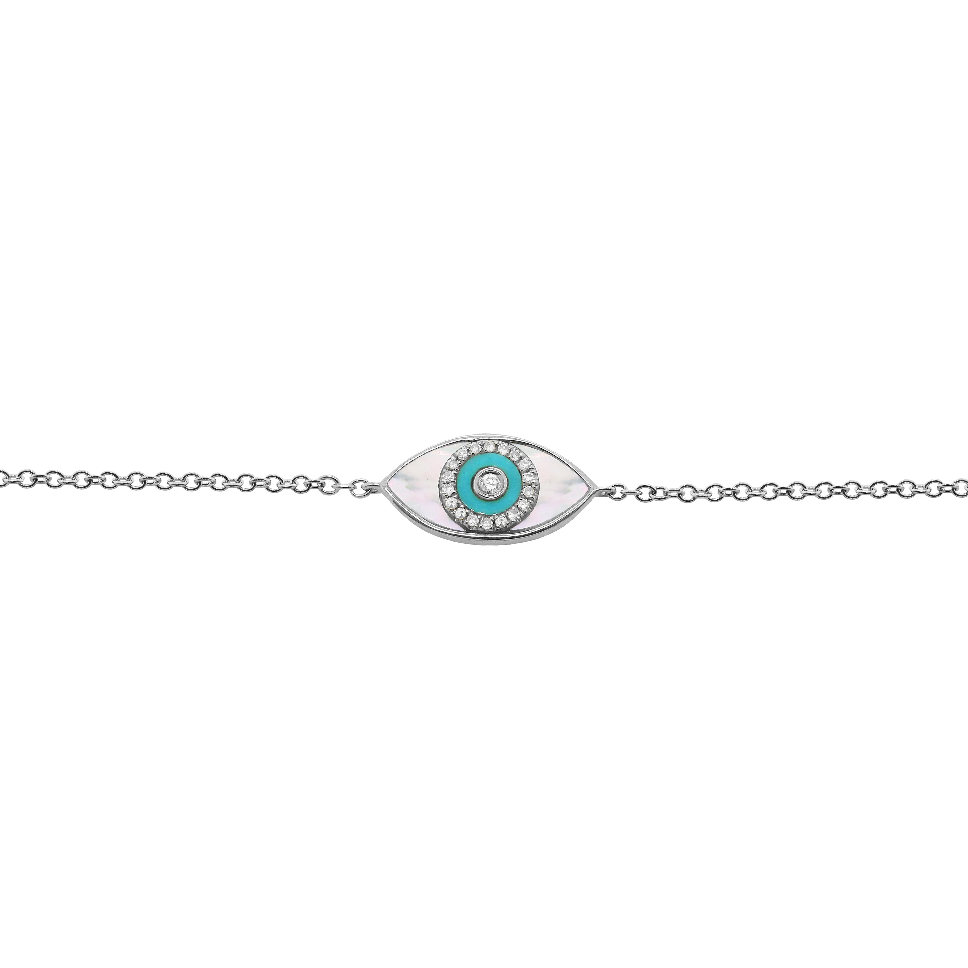 14K GOLD DIAMOND ASPYN EYE BRACELET