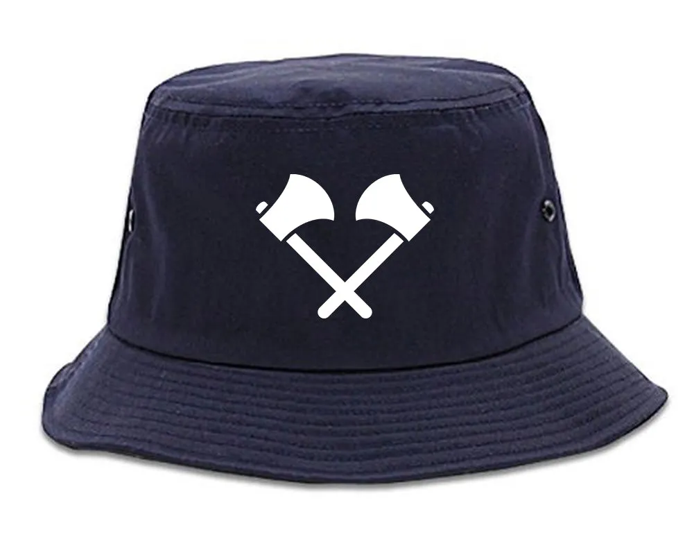 2 Ax Fireman Logo Mens Bucket Hat