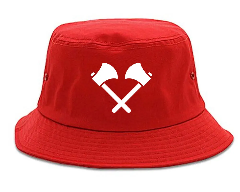 2 Ax Fireman Logo Mens Bucket Hat