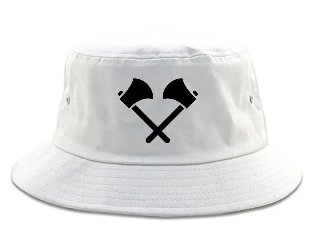 2 Ax Fireman Logo Mens Bucket Hat