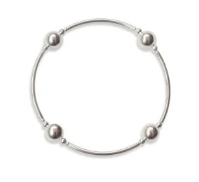 8mm Sterling Silver Blessing Bracelet