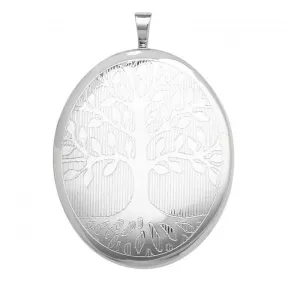 Acotis Silver Locket Oval G6944