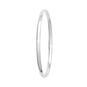 Acotis Silver Plain Bangle G4321