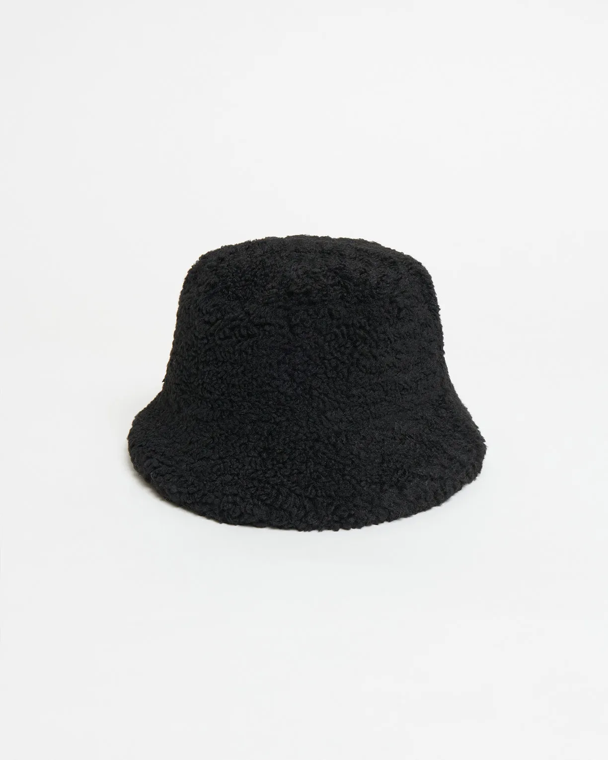 Amara Bouclette Bucket Hat Noir