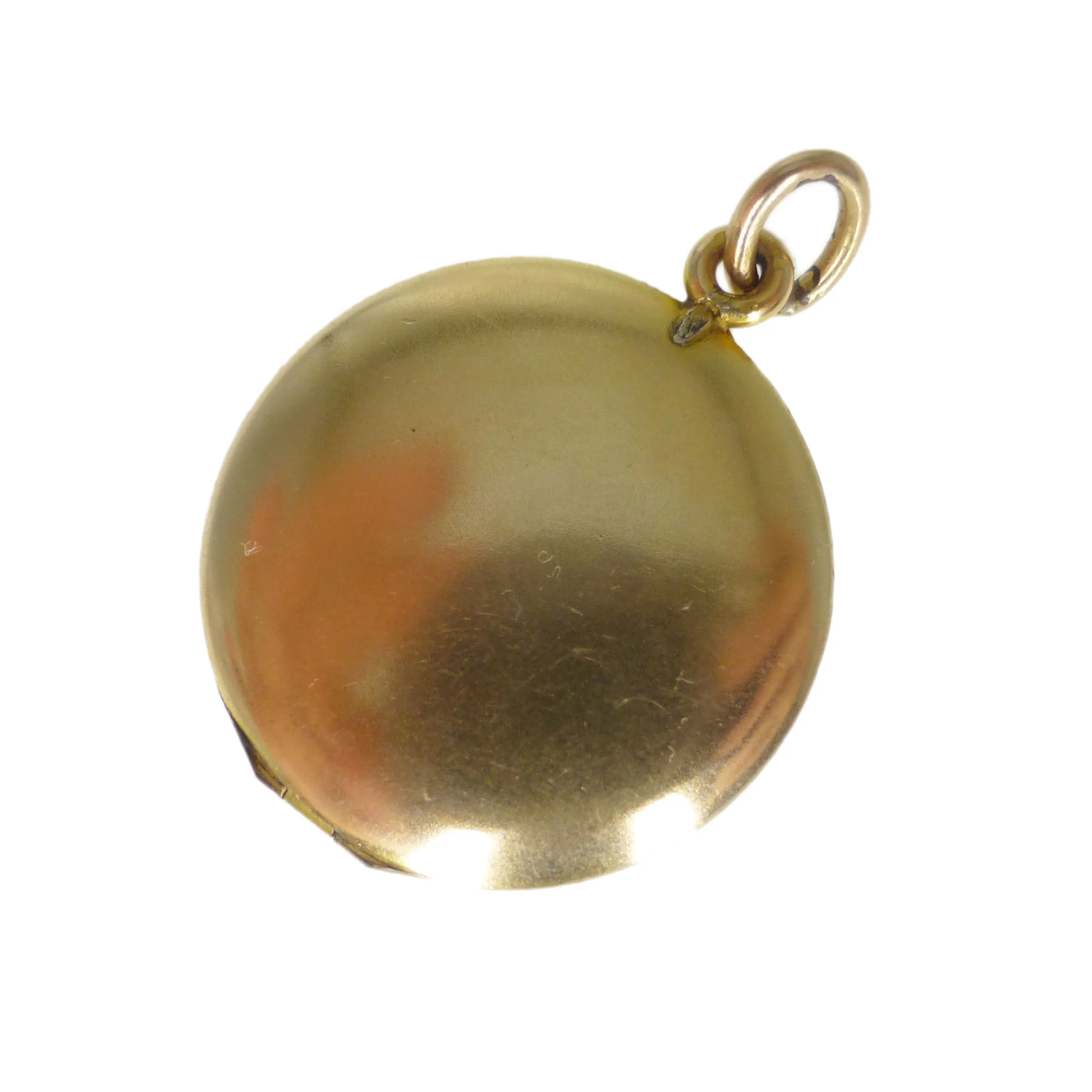 Antique Gold Plated Round Locket Pendant