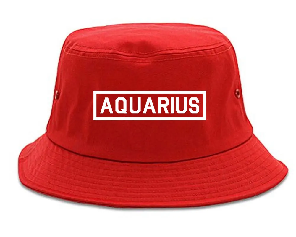 Aquarius Horoscope Sign Mens Bucket Hat