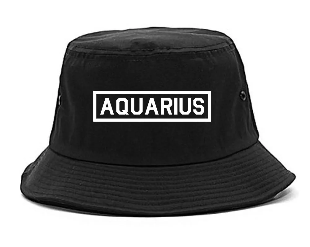 Aquarius Horoscope Sign Mens Bucket Hat