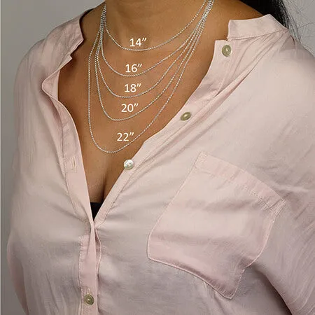 Arabic Writing Necklace 14k White Gold