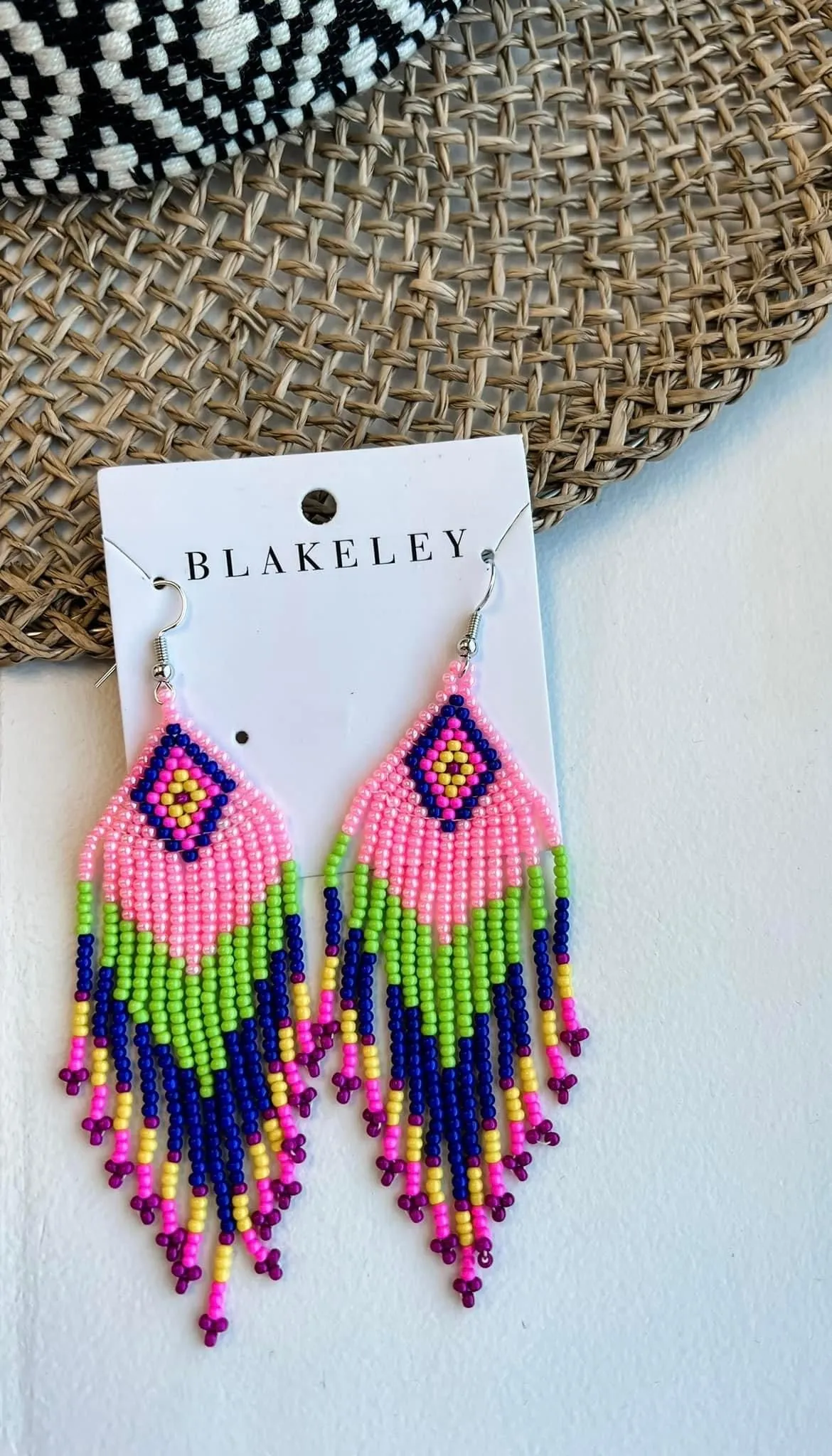 Bead Seed Fringe Earrings