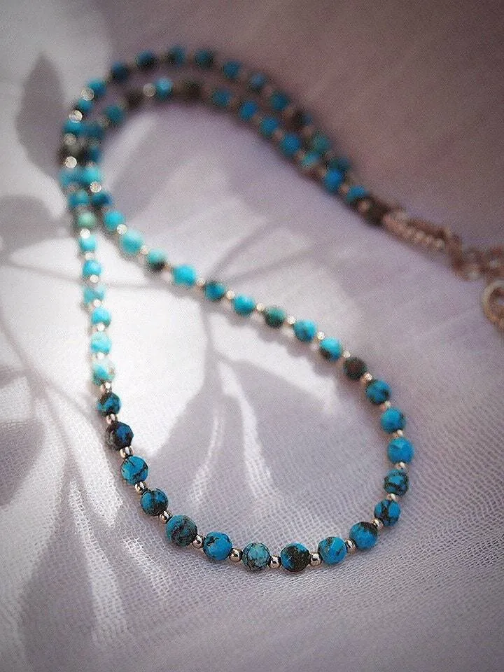 Beaded Turquoise Necklace - Ho'onani