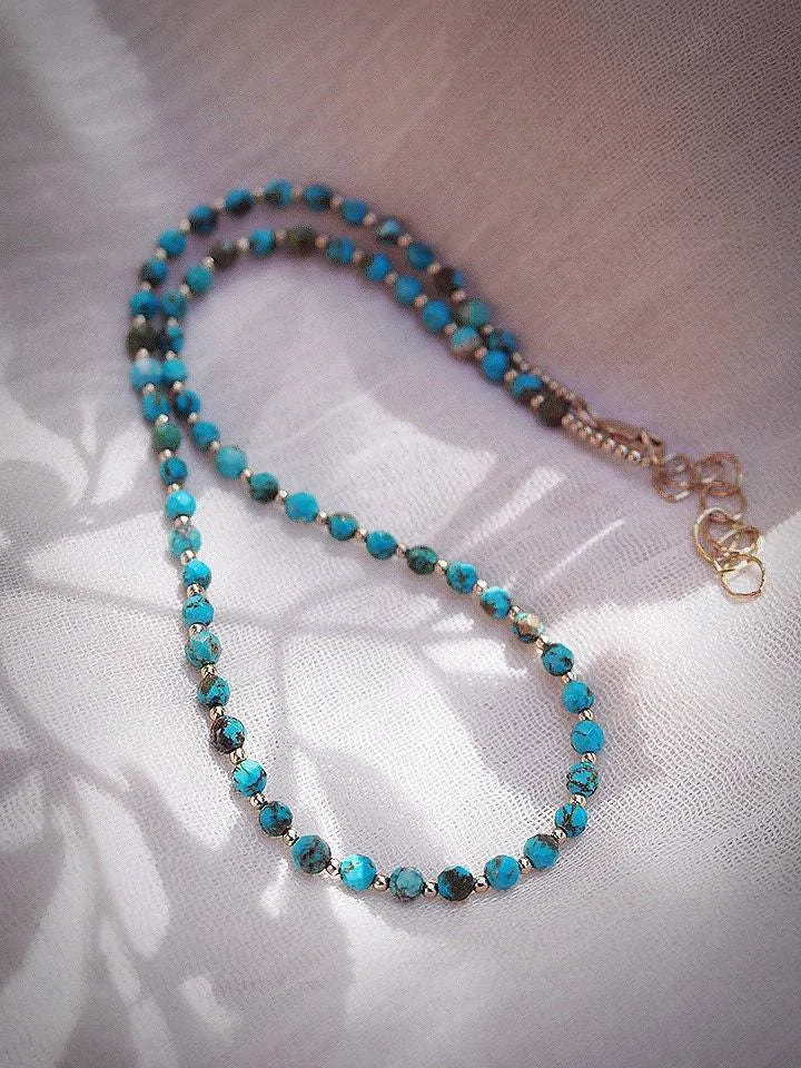 Beaded Turquoise Necklace - Ho'onani