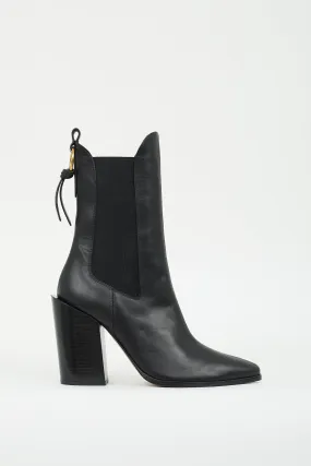 Black Leather Le Manhattan Boot