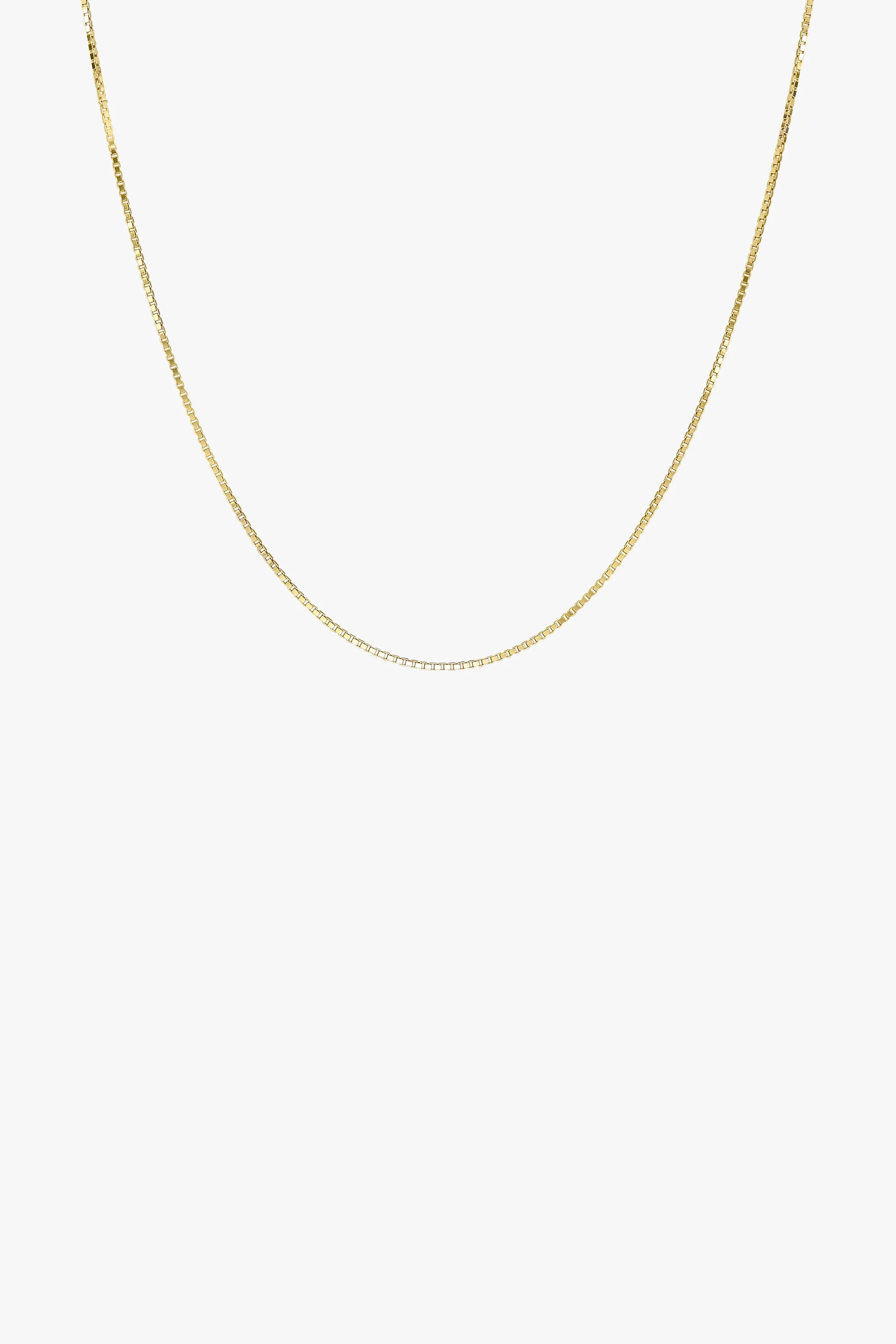 Box choker gold plated (36cm)