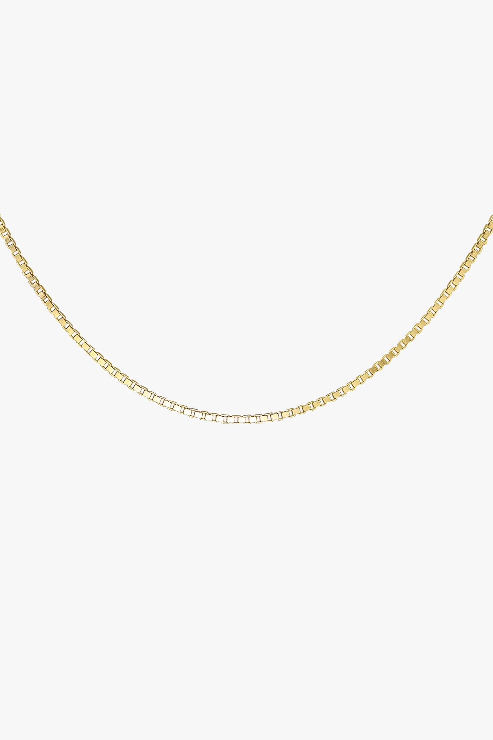 Box choker gold plated (36cm)