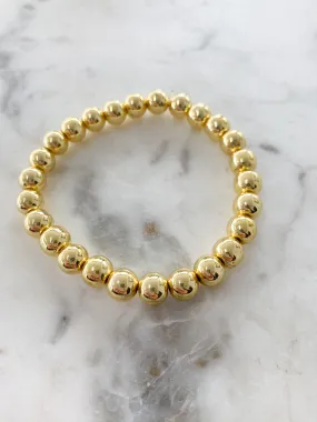 Bracelet Accent Beaded "Gold Hematite"