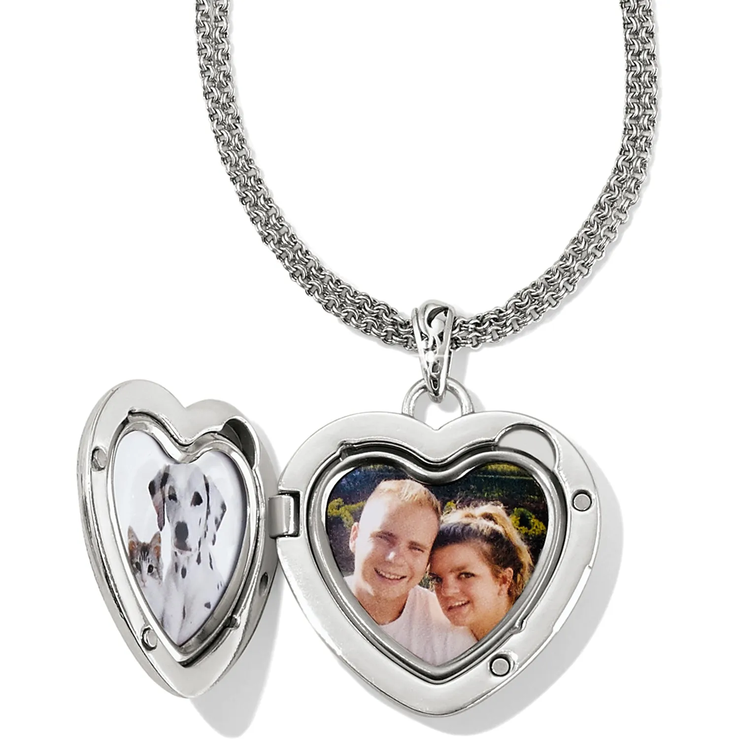 Brighton Timeless Heart Convertible Locket Necklace