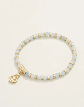 Calm Waters Stretch Bracelet- Aquamarine