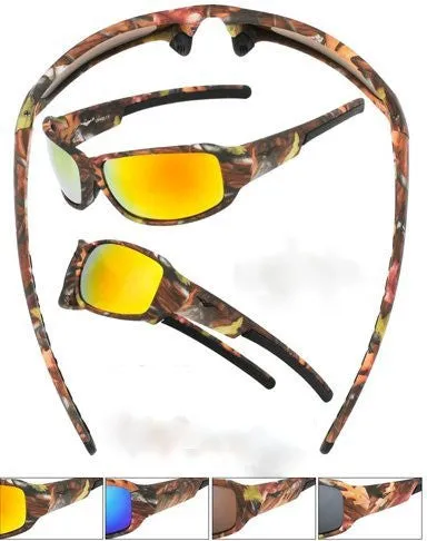 camo sports sunglasses soft coating Case of 24