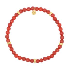 Carnelian Bead Bracelet