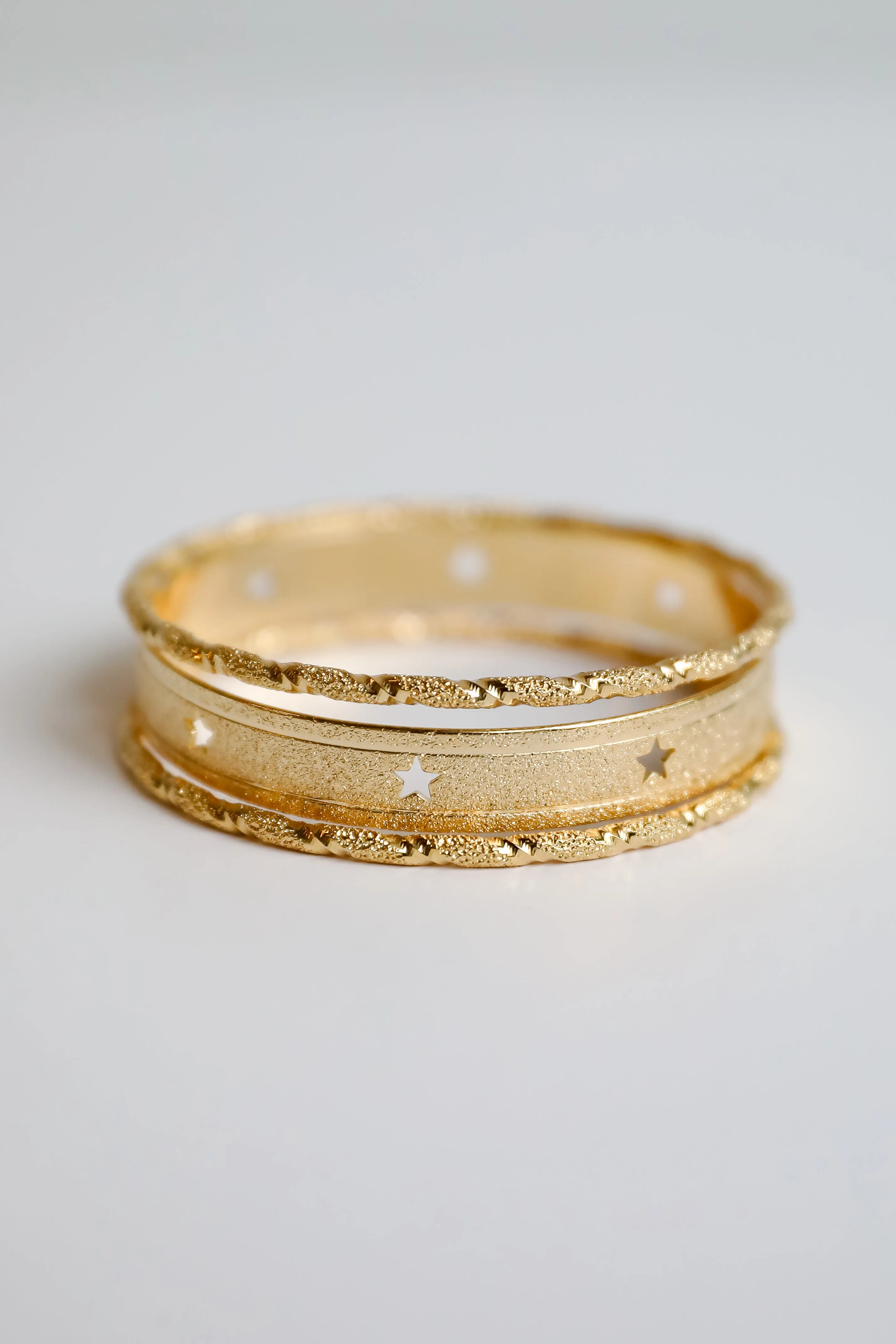 Cecelia Gold Star Bangle Set