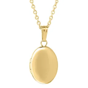 Child 14K Gold Filled Oval Locket Necklace