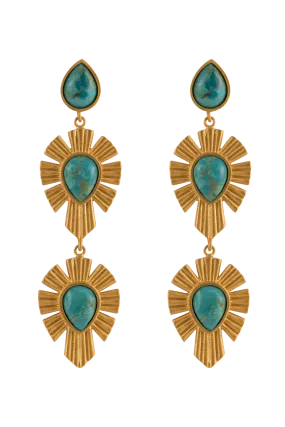 Christina Greene Royal Radiance Turquoise Earrings