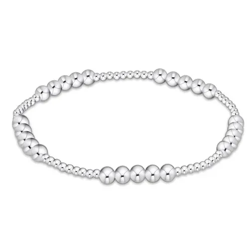 Classic Blissful Pattern 2mm Bracelet 4mm Sterling