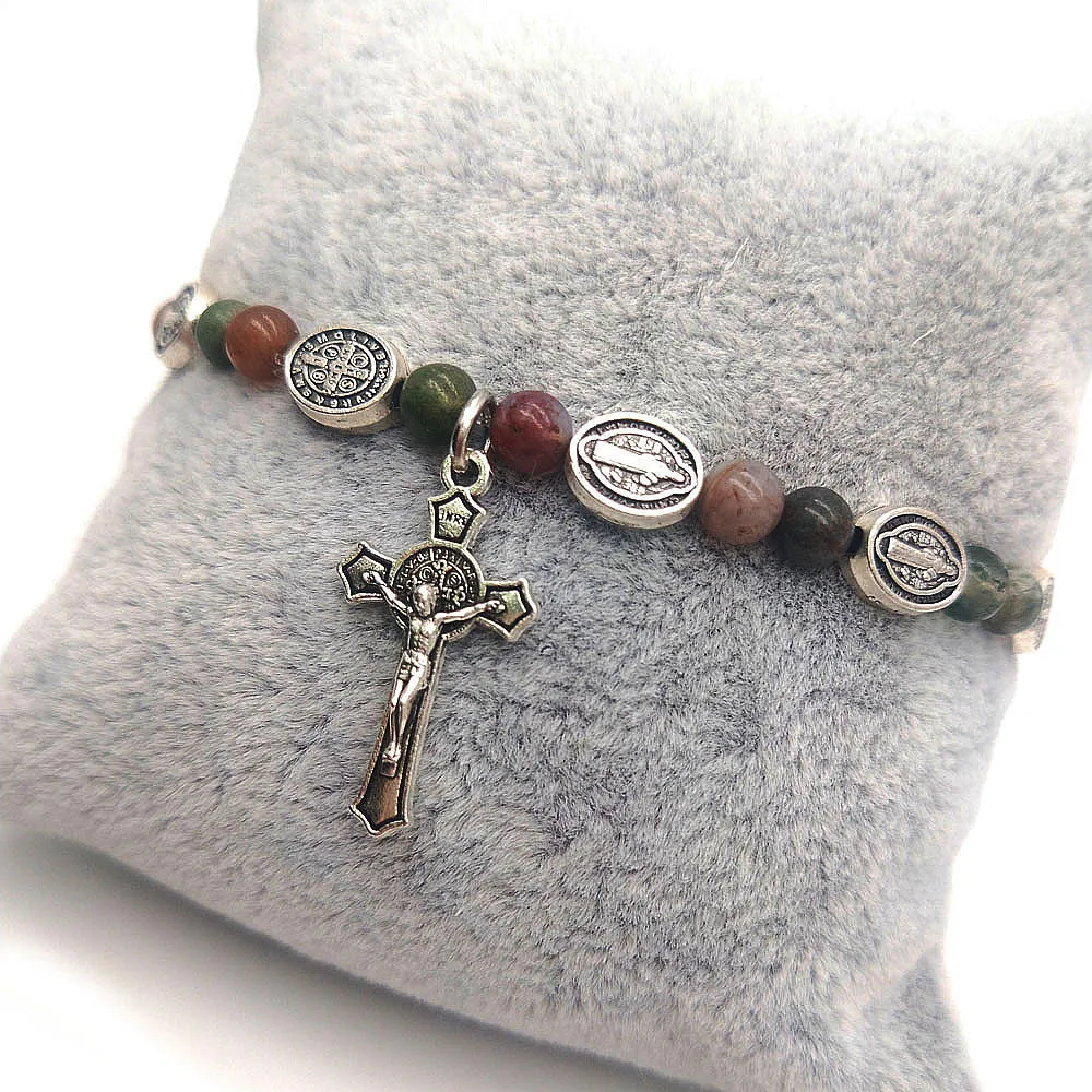 Cross Rosary Bracelet Beaded Accessories