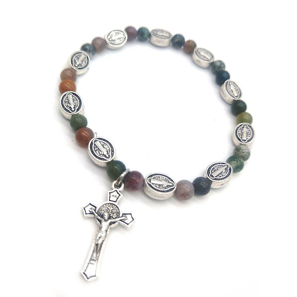 Cross Rosary Bracelet Beaded Accessories