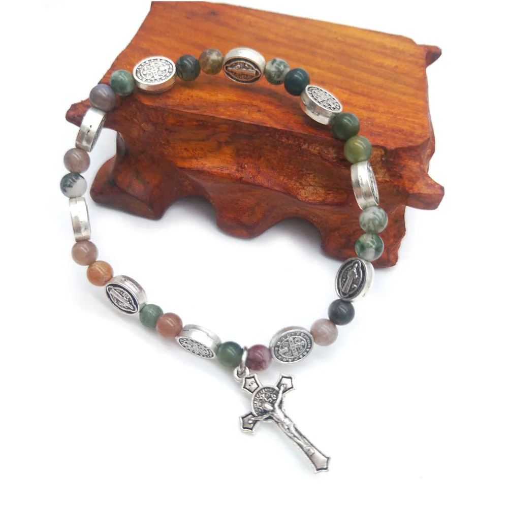 Cross Rosary Bracelet Beaded Accessories