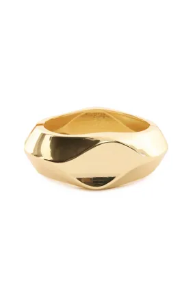 Delphine Stone Bangle - Gold