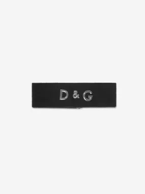 Dolce & Gabbana Girls Velour Choker Necklace in Black