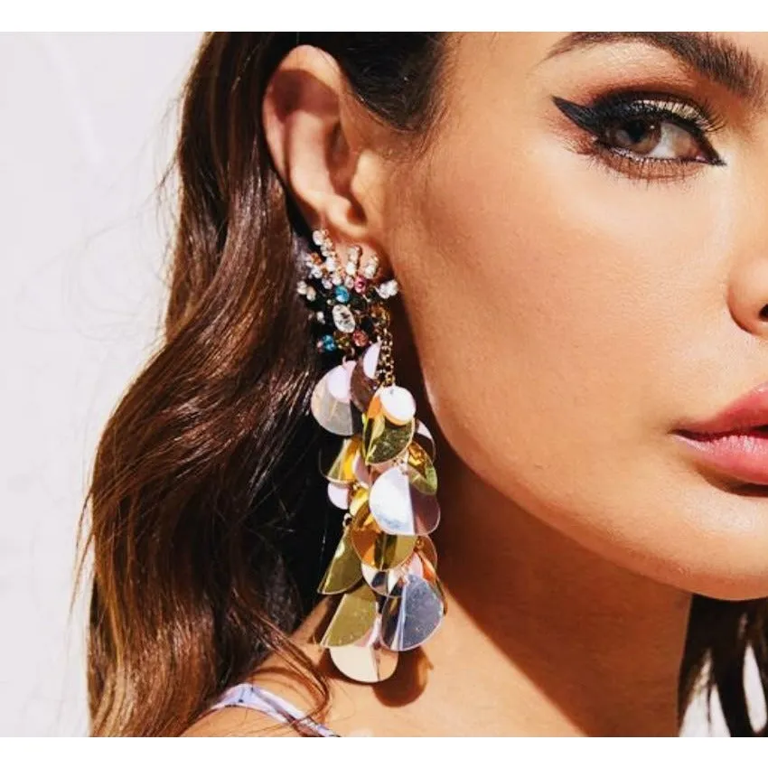 Dominica Carousel Multi-color Tassel Earrings