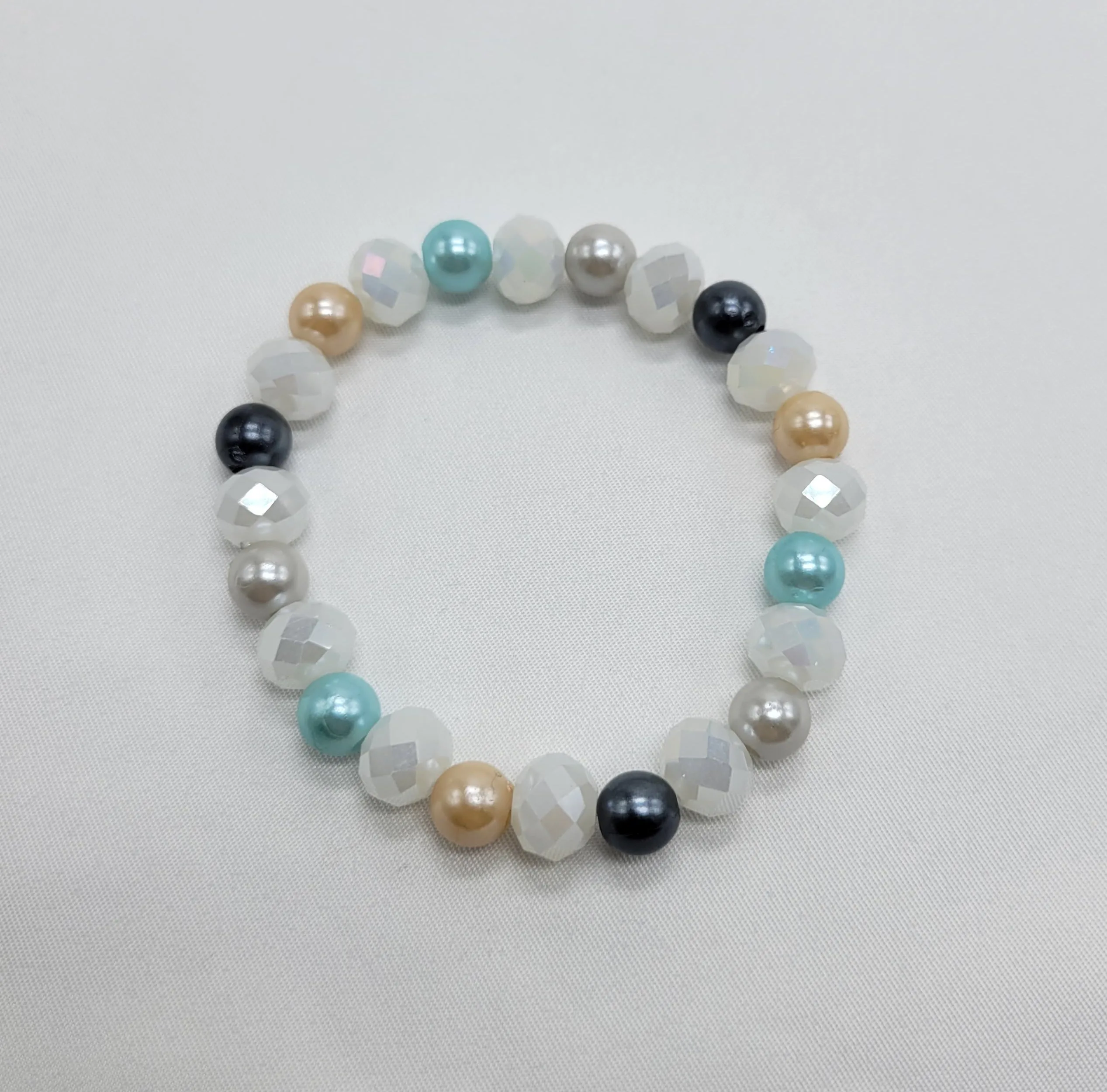 Faceted Bead Stretch Bracelet