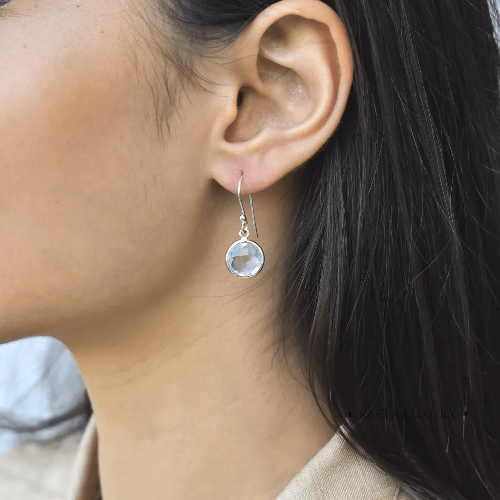 Facets Talk - Aquamarine earrings