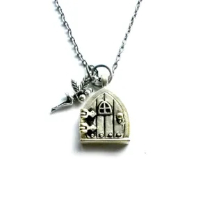 Fairy House Wish Box Locket Necklace