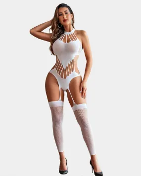 Fishnet Bodystocking Mesh Bodysuit