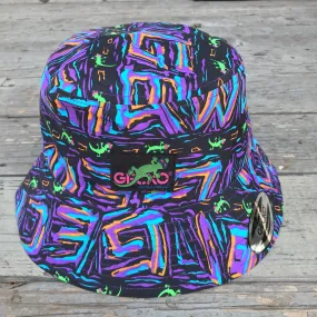 Gecko Multi Purple Bucket Hat