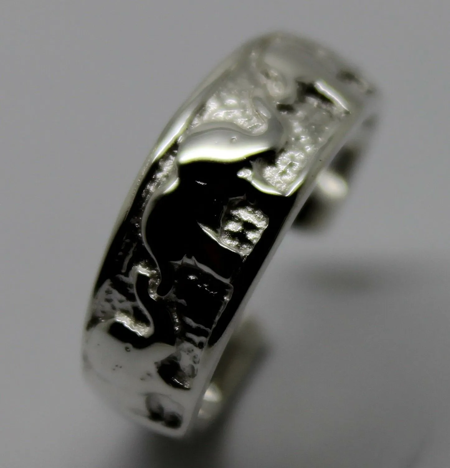 Genuine Solid Sterling Silver 925 Lucky Elephant Toe Ring