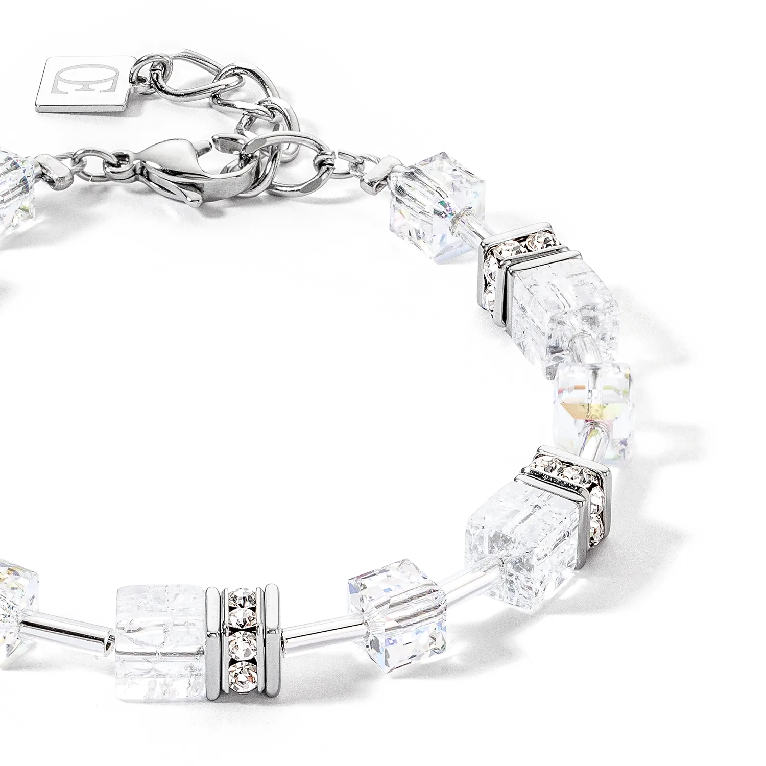 GeoCUBE® Iconic Nature bracelet silver-white