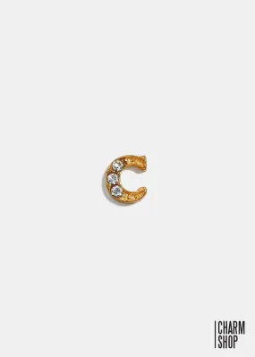 Gold Letter C Locket Charm