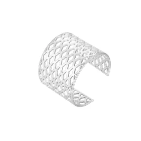 Graceful Cuff Bracelet in Silver