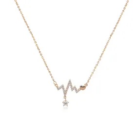 Heartbeat Cubic Zirconia Necklace