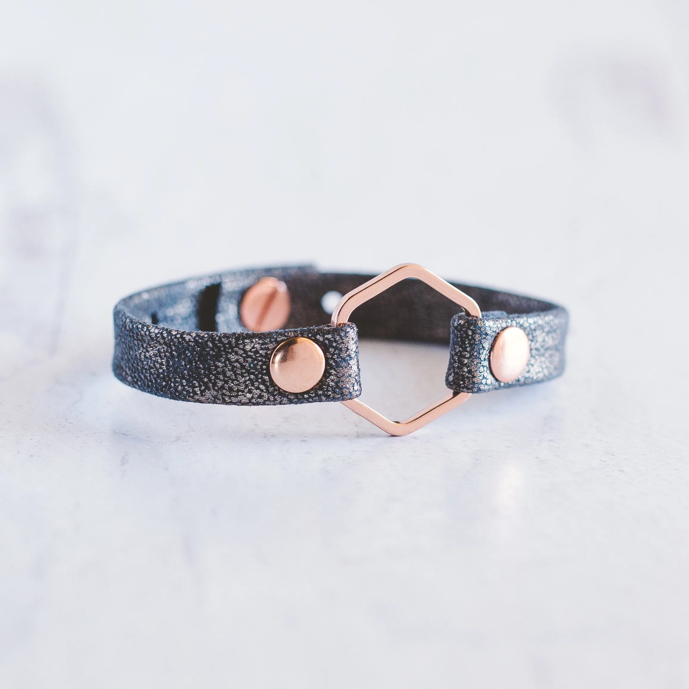 Honeycomb Bracelet - Rose Gold