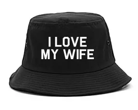 I Love My Wife Gift Mens Bucket Hat