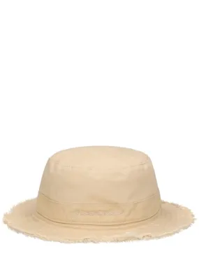 Jacquemus   Logo cotton bucket hat 