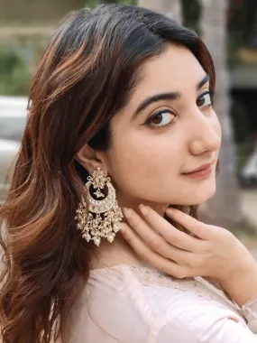 Jessica Chaudhry In Tassel Chandbali Earrings