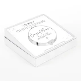 Jewellery Christening Bangle With Heart