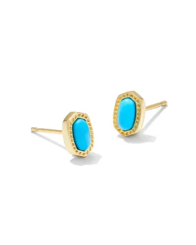 Kendra Scott | Mini Ellie Gold Stud Earrings in Turquoise Magnesite