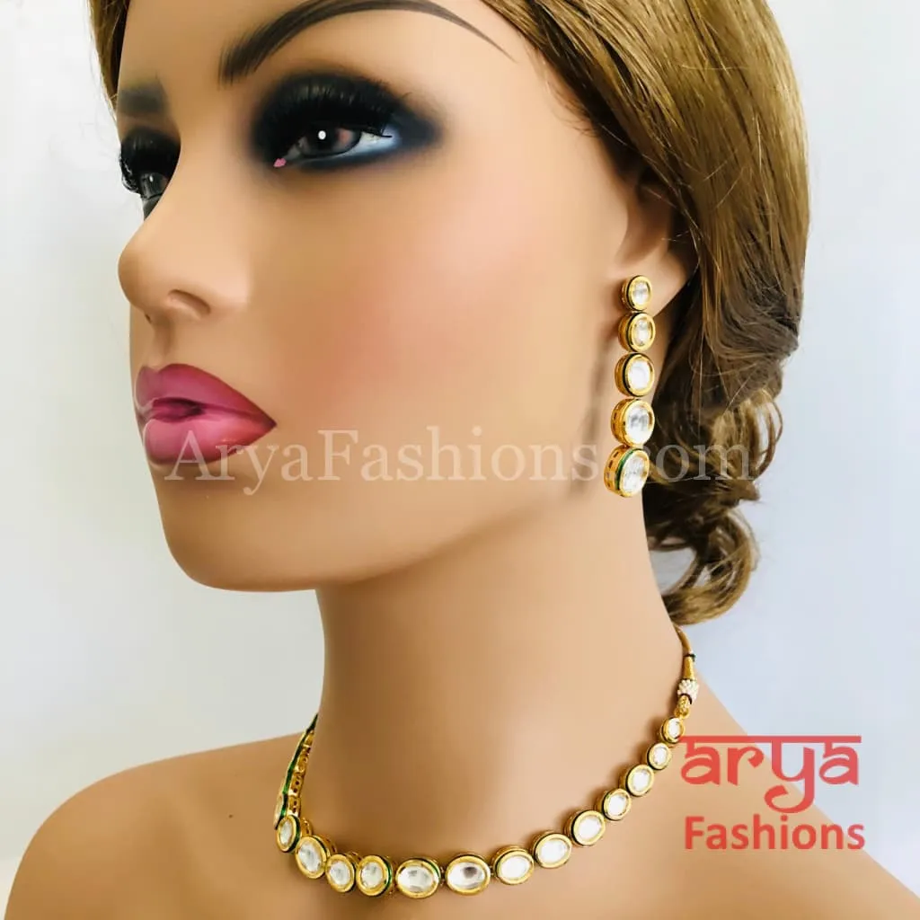 Kundan Necklace with Meenakari